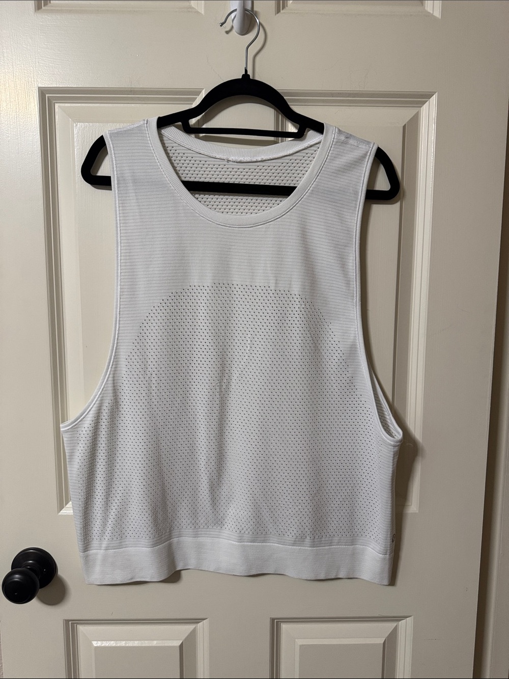 lululemon athletica White Perforated Athletic Tank